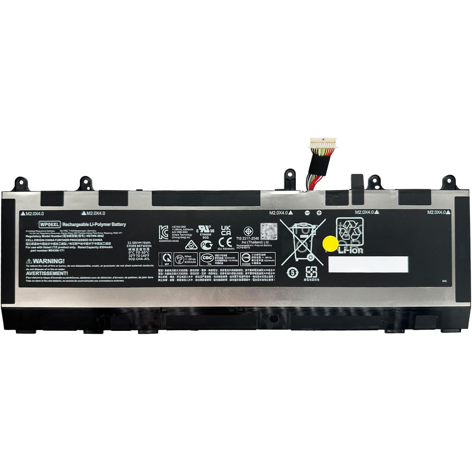 Pin laptop HP 840 G9 WP06XL 76Wh - 6 cell (ZIN)