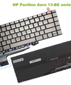 Bàn phím laptop HP Pavilion 13-be000, 13-be0755ng, 13-be0034na, 13-be0227od, 13-be0500la, TPN-W152 Vàng (LED, BH 6TH)
