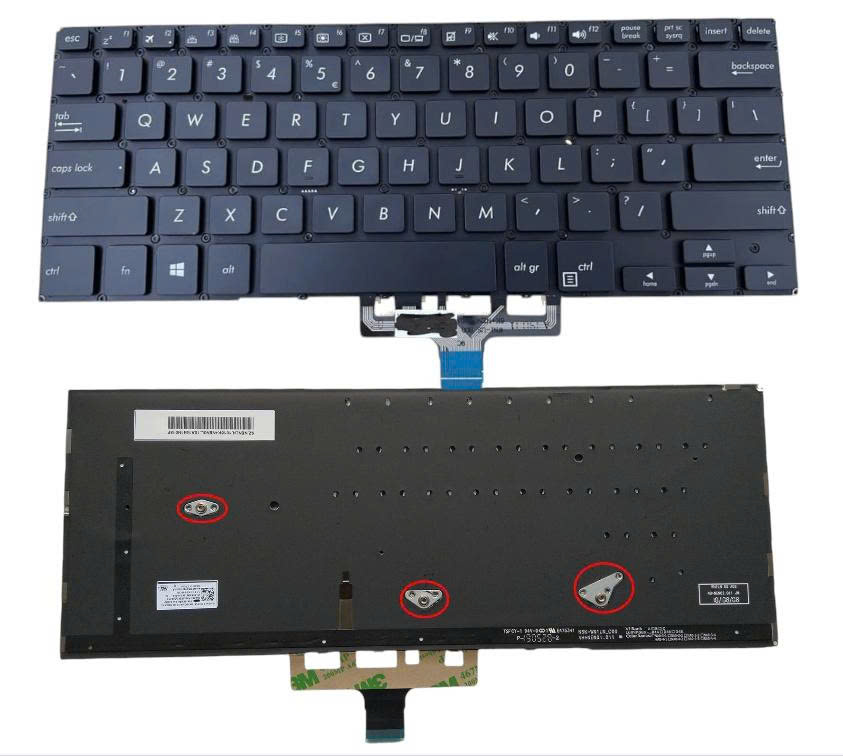 Bàn phím laptop Asus ZenBook UX461, UX461U, UX461UA, UX461F, UX461FA, UX461FN (LED, BH 6TH)