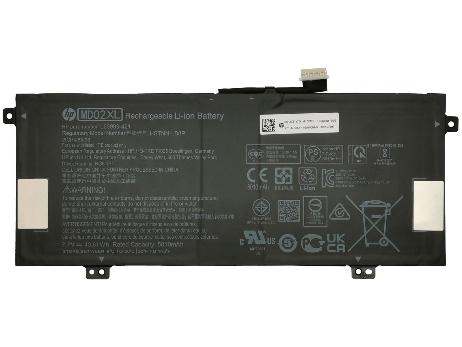 Pin laptop HP Chromebook X360 12B-CA000, Chromebook 12-H000 – MD02XL – 2 cell