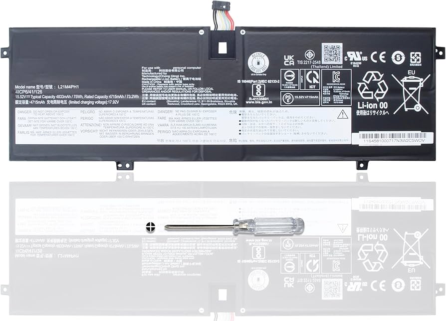 Pin laptop Lenovo Yoga Slim 9 14IAP7 (82T0, 82T1) - L20C4PH1 (4 cell)