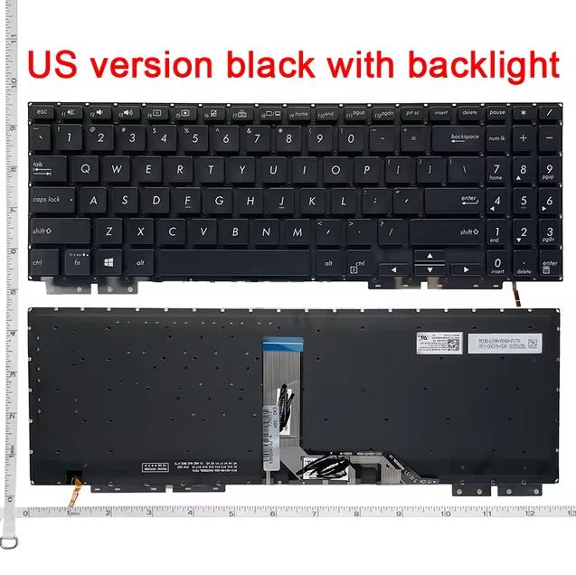 Bàn phím laptop Asus ZenBook Flip 15 UX562, UX562F, UX562FA, UX562FD, UX562FDX (ĐEN, LED, BH 6TH)