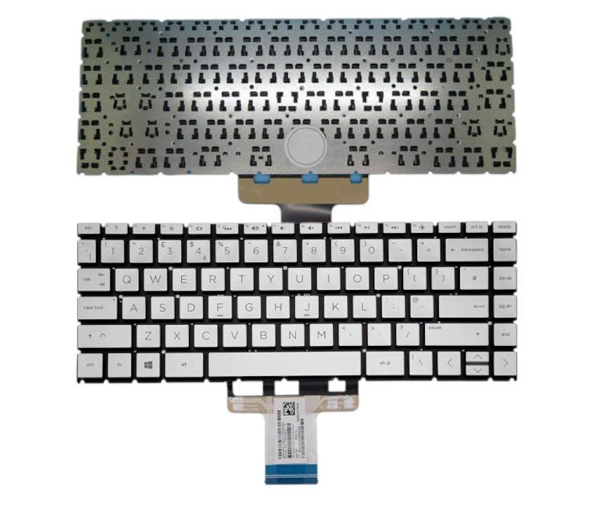 Bàn phím laptop HP 14-da000, 14-df000, 14-dh000, 14-dk000, 14s-cf000, 14s-df000, 14s-dk000 (Bạc)