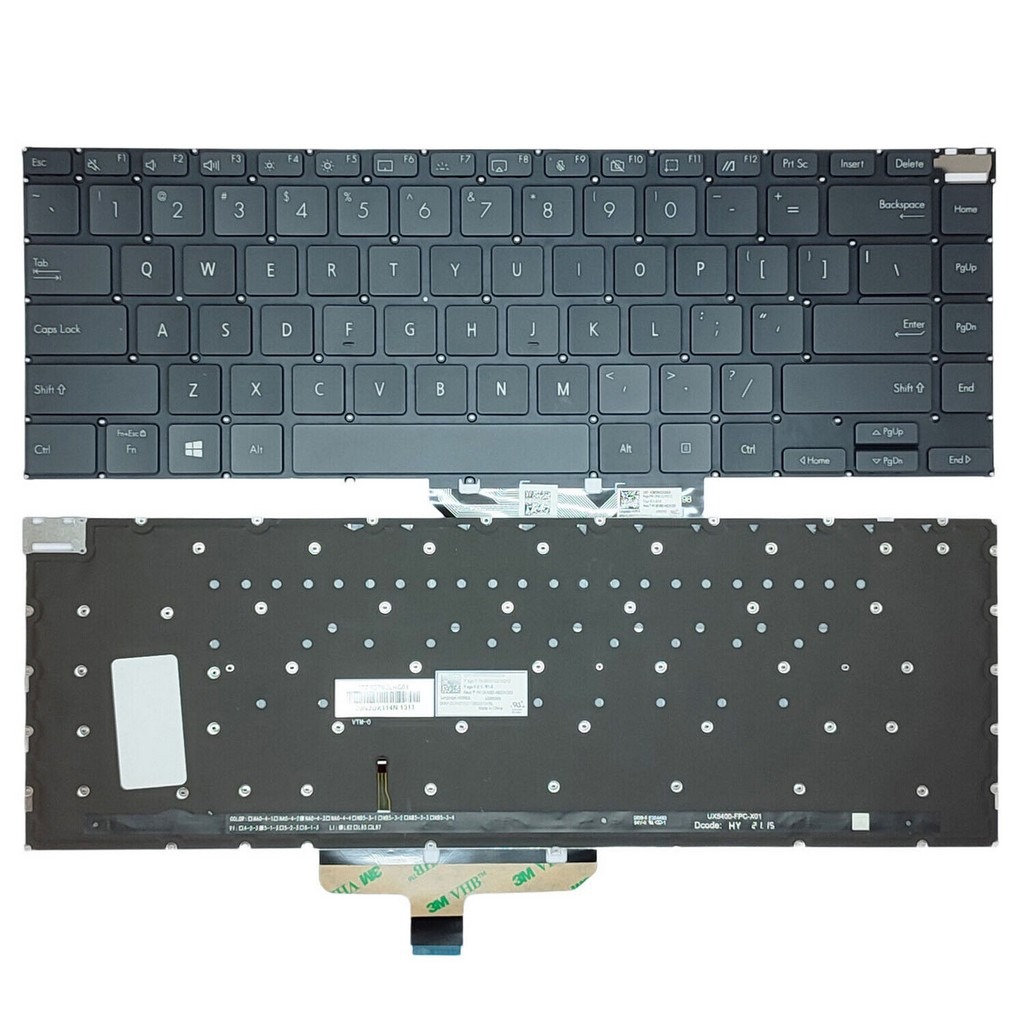 Bàn phím laptop Asus ZenBook 14X UX5400, UX5400EA, UX5400EG, UX5400Z, UX5401EA (LED, BH 6TH)