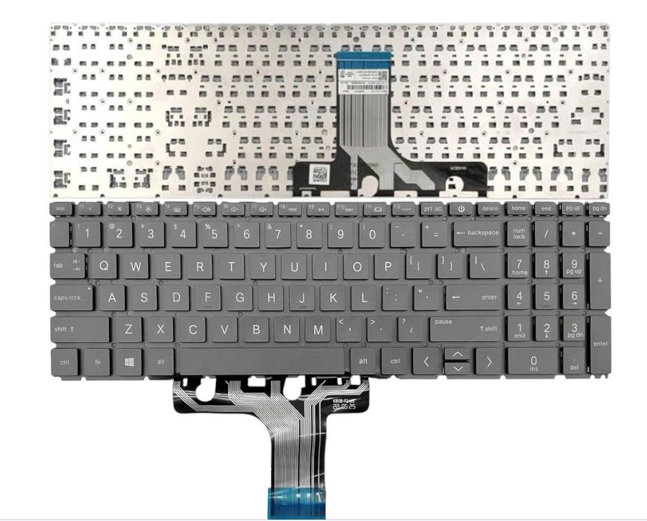 Bàn phím laptop HP 15-EG, 15-EH, 15-ER, 15T-ER000 màu xám (nút nguồn kế F12, BH 6TH)
