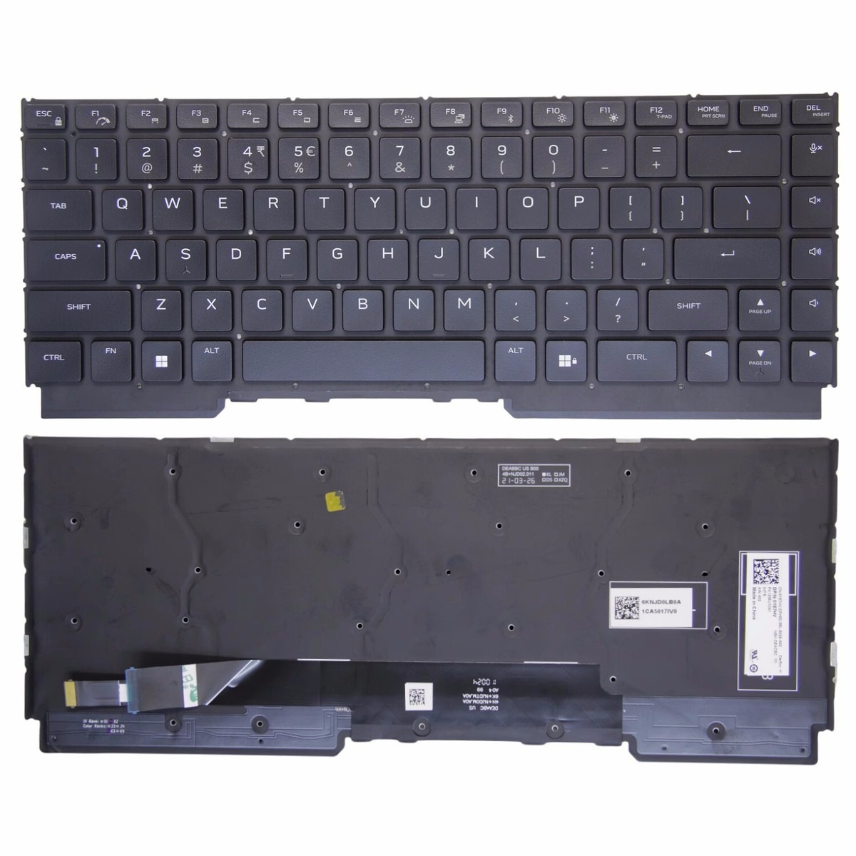 Bàn phím laptop Dell Gaming G16 7620, 7625, 7630, 7635 (LED RGB, BH 6TH) *Cáp LED dẹp*