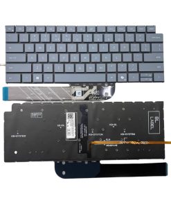 Bàn phím laptop Dell Inspiron 5440 5441 5445 7441 7445 7640 7645 P132F P133F, Latitude 7455 xám (LED, BH 6TH)